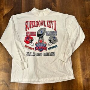 Vintage Dallas Cowboys Buffalo Bills Super Bowl XXVII (27) Long Sleeve Shirt